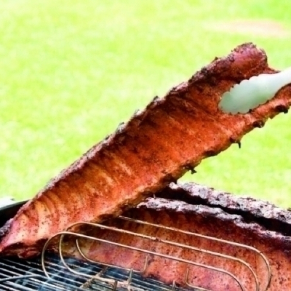 Grill Skills Using a Rib Rack