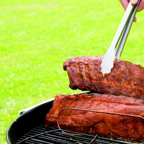 Grill Skills Using a Rib Rack