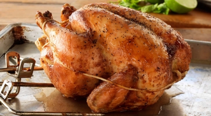 Brined Rotisserie Chicken